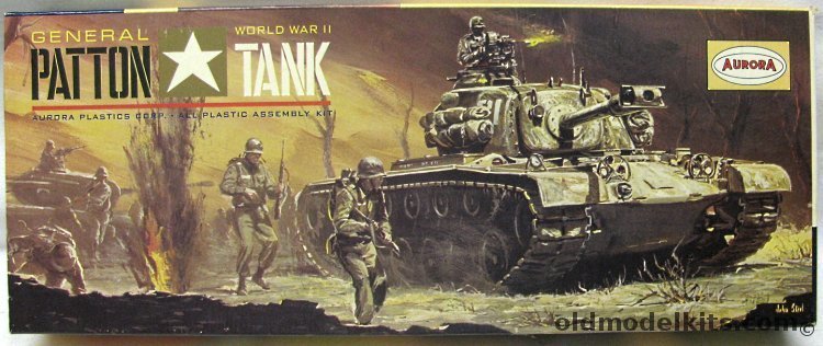 Aurora 1/48 M-46 General Patton Tank, 301-130 plastic model kit